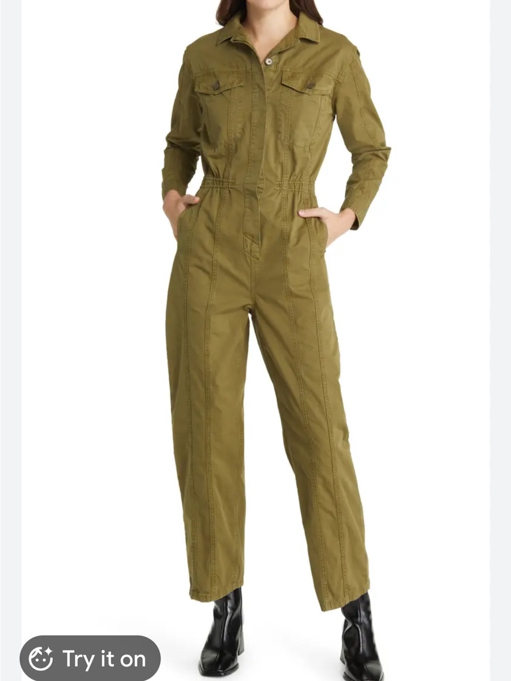 Frame utility jumpsuit L